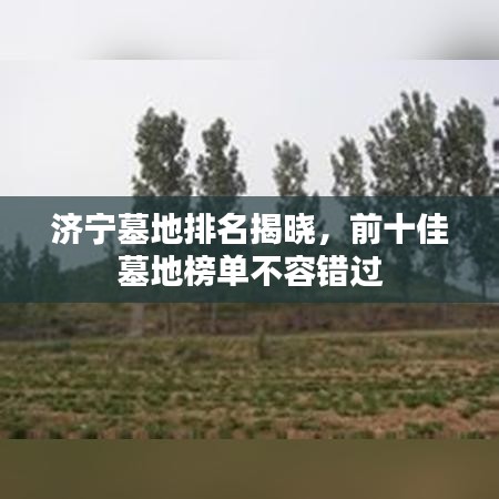 济宁墓地排名揭晓，前十佳墓地榜单不容错过