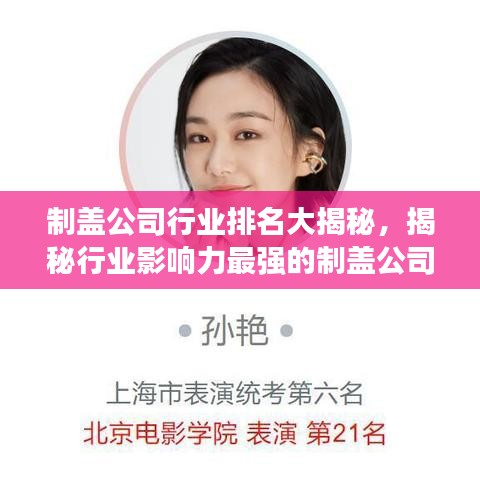 制盖公司行业排名大揭秘，揭秘行业影响力最强的制盖公司！