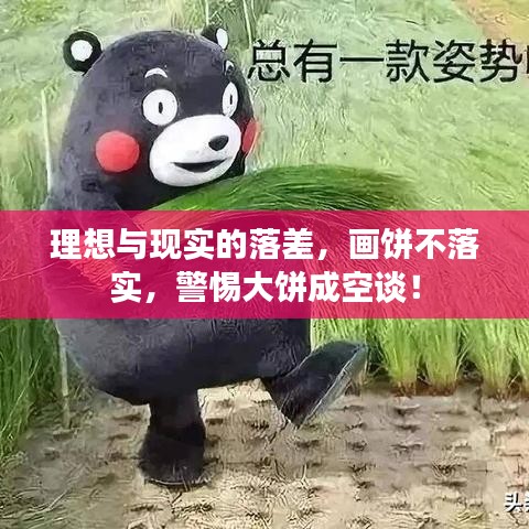 理想与现实的落差，画饼不落实，警惕大饼成空谈！