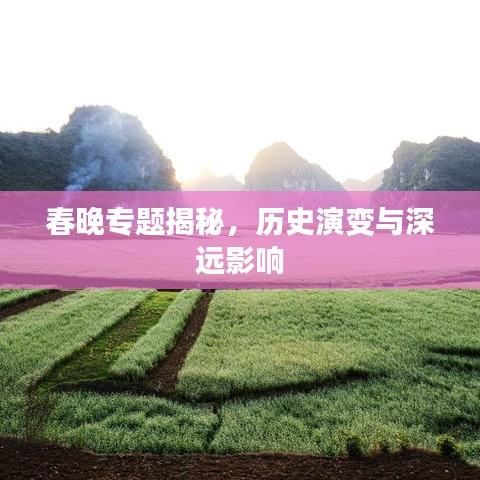 春晚专题揭秘，历史演变与深远影响
