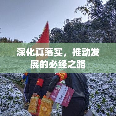 深化真落实，推动发展的必经之路