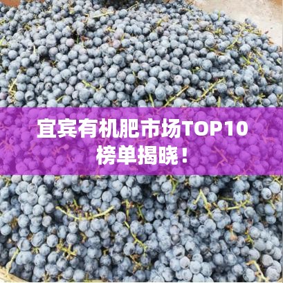 宜宾有机肥市场TOP10榜单揭晓！