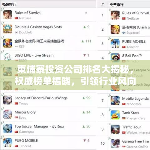 柬埔寨投资公司排名大揭秘，权威榜单揭晓，引领行业风向标