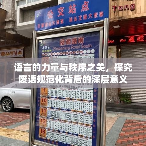 语言的力量与秩序之美，探究废话规范化背后的深层意义